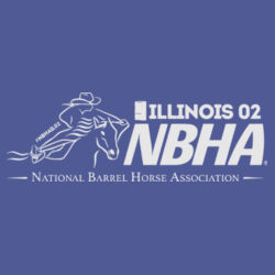 ILLINOIS NBHA Design White Left Chest NB1 on a District ® - Women's Lightweight Fleece Raglan Hoodie Design