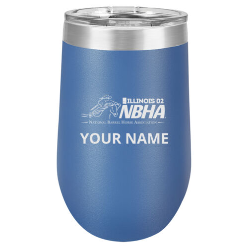 ILLINOIS NBHA Design NBE1 Engraved on a Polar Camel® - 16 oz. Vacuum Insulated Stemless Wine Tumbler with Lid Thumbnail