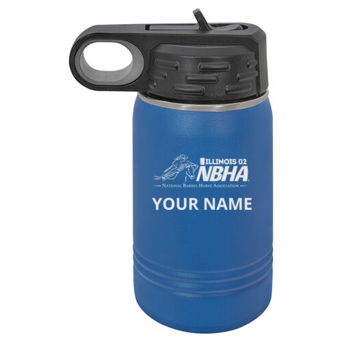 ILLINOIS NBHA Design NBE1 Engraved on a Polar Camel® - 12 oz. Water Bottle Vacuum Insulation Thumbnail