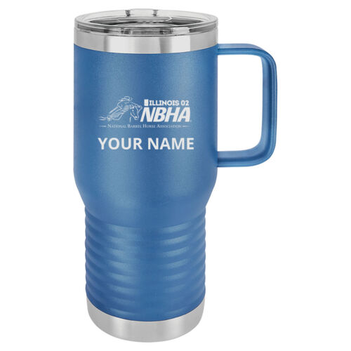 ILLINOIS NBHA Design NBE1 Engraved on a Polar Camel® - 20 oz.Travel Mug Vacuum Insulated with Slider Lid Thumbnail