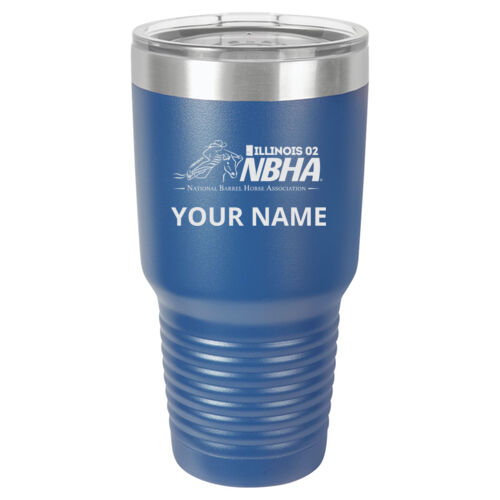 ILLINOIS NBHA Design NBE1 Engraved on a Polar Camel® - 30 oz Tumbler Vacuum Insulated with Slider Lid Thumbnail
