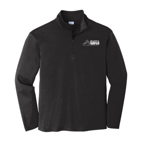 ILLINOIS NBHA Design White Left Chest NB1 on a Sport-Tek ® - Youth PosiCharge ® Competitor 1/4 Zip Pullover Thumbnail