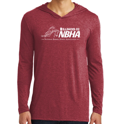 ILLINOIS NBHA Design White NB1 on a District ® - Perfect Tri ® Long Sleeve Hoodie Thumbnail
