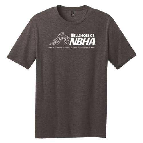 ILLINOIS NBHA Design White NB1 on a District®  - Perfect Blend ® CVC Tee Thumbnail