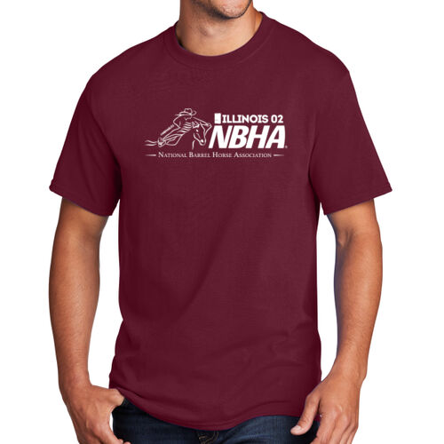 ILLINOIS NBHA Design White NB1 on a Port & Company®  - Core Cotton Tee Thumbnail
